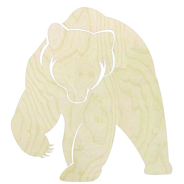 2"-20" Bear Wood cutouts Craft Supply - wood cutout by Growing Tree Gallery