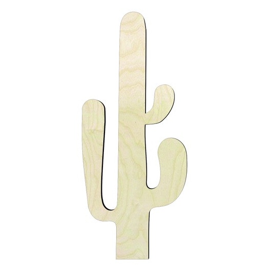 2"-20" Cactus Wood#2 Wood Cutout - wood cutout by Growing Tree Gallery