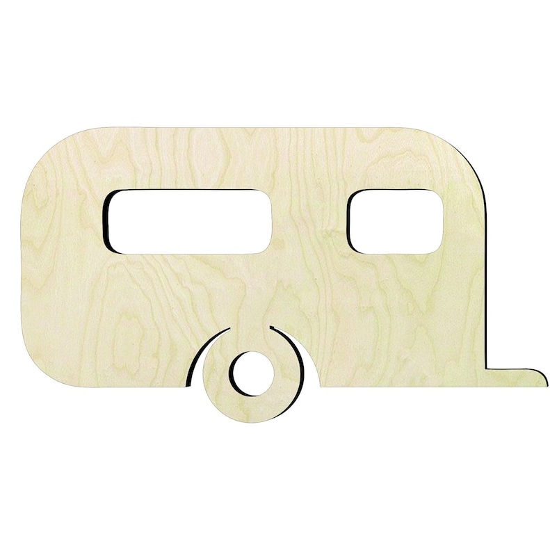 2"-20" Camper / RV Wood Cutout - wood cutout by Growing Tree Gallery