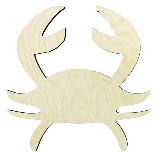 2"-20" Cancer Astrology sign wood#2 Wood Cutout - wood cutout by Growing Tree Gallery