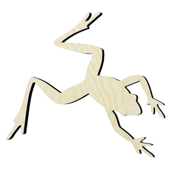2"-20" Frogor un Wood Cutout - wood cutout by Growing Tree Gallery