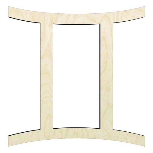 2"-20" Gemini Astrology sign wood cutouts Craft Supply - wood cutout by Growing Tree Gallery