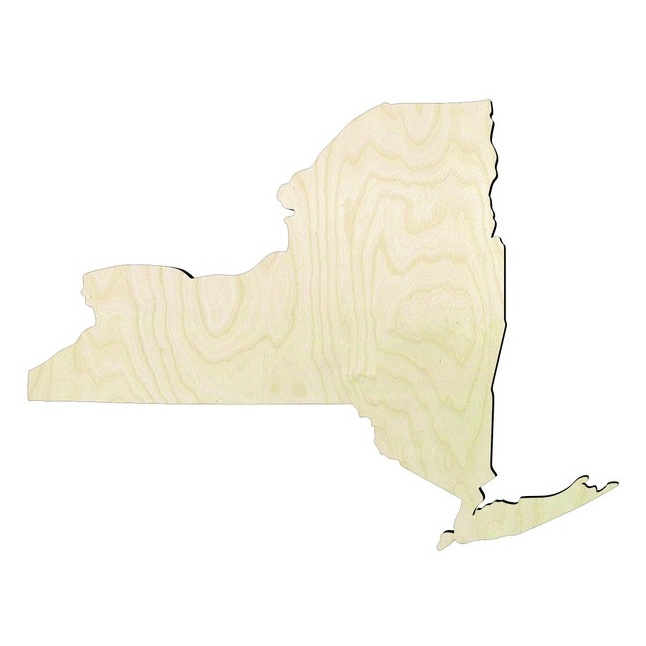 2"-20" New York Wood Cutout - wood cutout by Growing Tree Gallery
