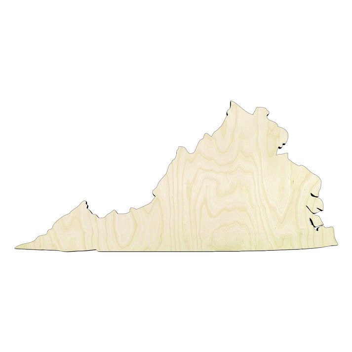 2"-20" Virginia Wood Cutout - wood cutout by Growing Tree Gallery