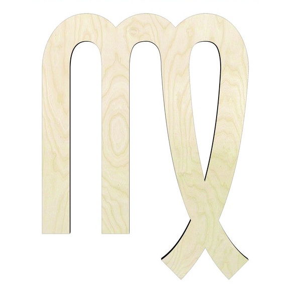 2"-20" Virgo Astrology sign wood#1 Wood Cutout - wood cutout by Growing Tree Gallery
