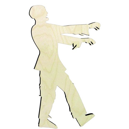 2"-20" Zombieor unsanded - Halloween art project Wood Cutout - wood cutout by Growing Tree Gallery