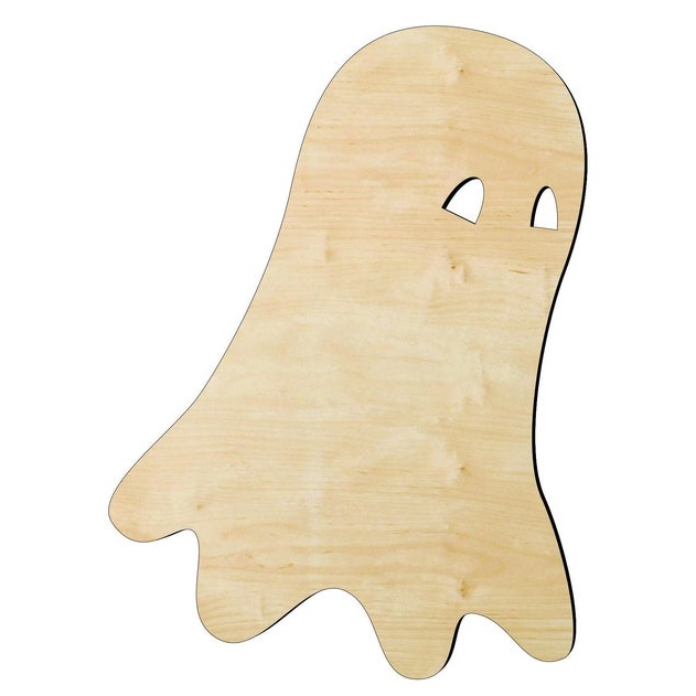 2"-24" Ghostor unsanded - Halloween art project Wood Cutout - wood cutout by Growing Tree Gallery