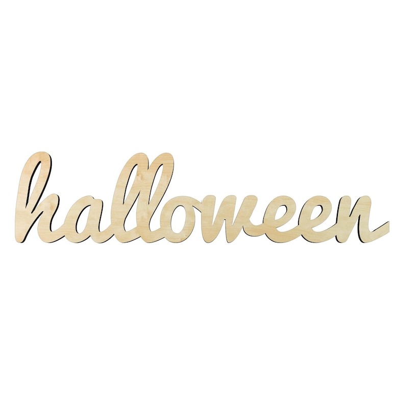 6"-24" halloween word cutout - wood cutout by Growing Tree Gallery