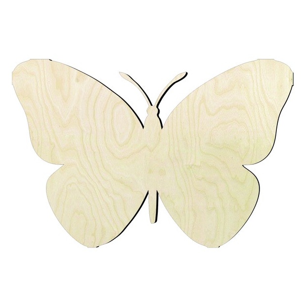 Butterfly #3 -Multiple Sizes Wood Cutout - wood cutout by Growing Tree Gallery
