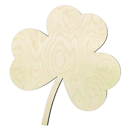 Clover Leaf -Multiple Sizes Wood Cutout - wood cutout by Growing Tree Gallery