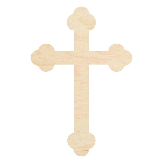 Cross Cut Outs -Finished or Unfinsihed Wood Cutout - wood cutout by Growing Tree Gallery