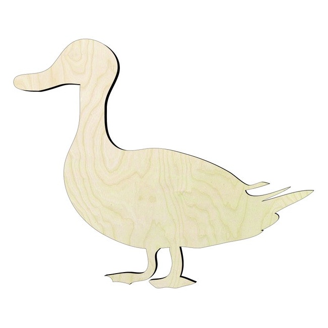 Duck - Multiple Sizes wood- Mother duck Wood Cutout - wood cutout by Growing Tree Gallery