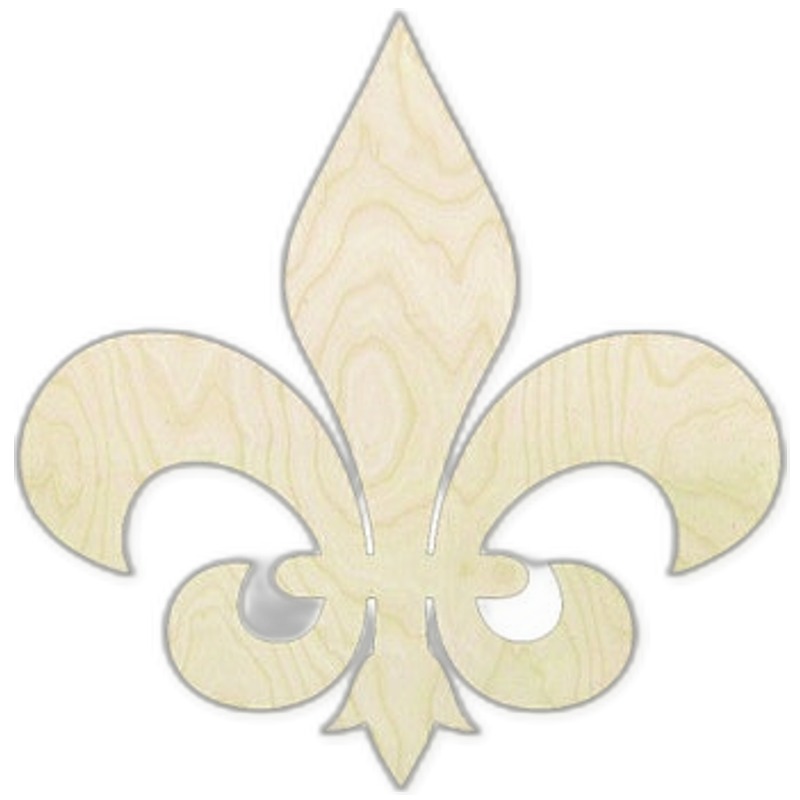 Fleur de Lis Wood Cutout - Multiple Sizes - wood cutout by Growing Tree Gallery