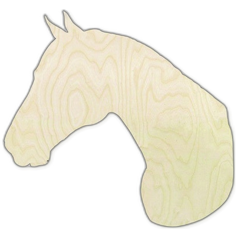 Horse Head Wood Cutout #2 - wood cutout by Growing Tree Gallery