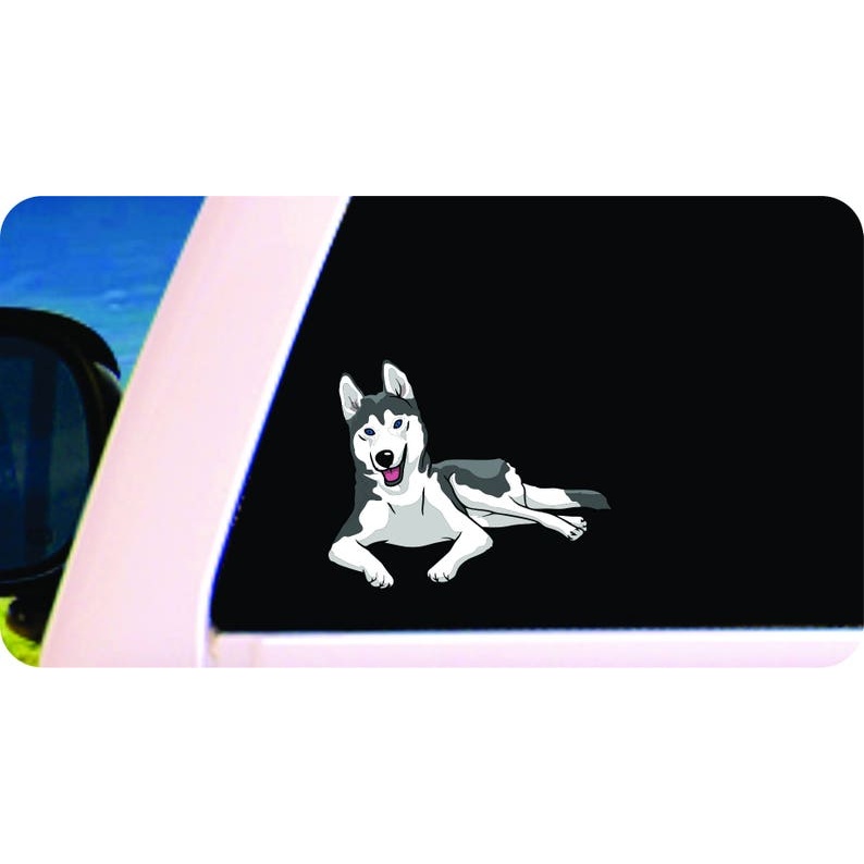 Husky Sticker - vinyl decal by Growing Tree Gallery