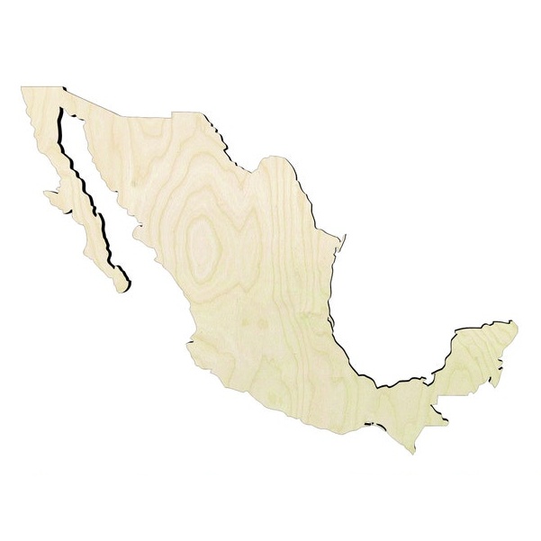 Mexico -Multiple Sizes Wood Cutout - wood cutout by Growing Tree Gallery