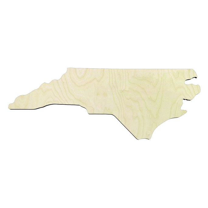 North Carolina -Multiple Sizes Wood Cutout - wood cutout by Growing Tree Gallery