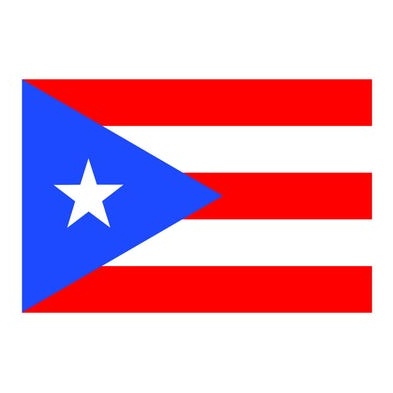 Puerto Rican Flag Vinyl Decal - vinyl decal by Growing Tree Gallery
