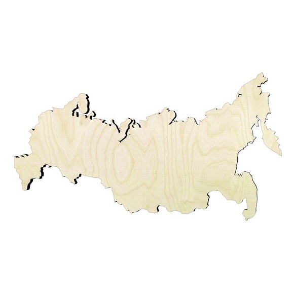 Russia -Multiple Sizes Wood Cutout - wood cutout by Growing Tree Gallery