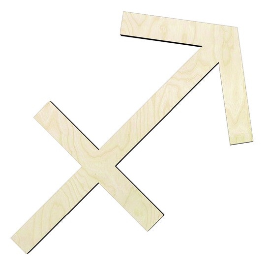 Sagittarius Astrology - Multiple Sizes sign wood#1 Wood Cutout - wood cutout by Growing Tree Gallery