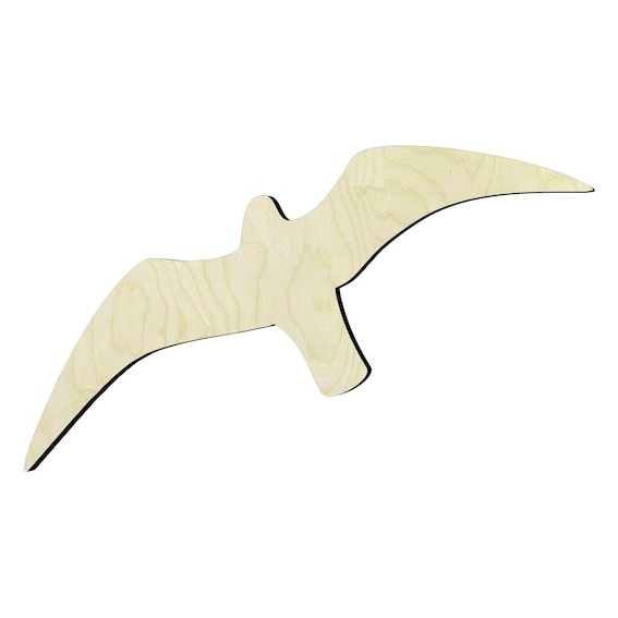 Seagull -Multiple Sizes Wood Cutout - wood cutout by Growing Tree Gallery