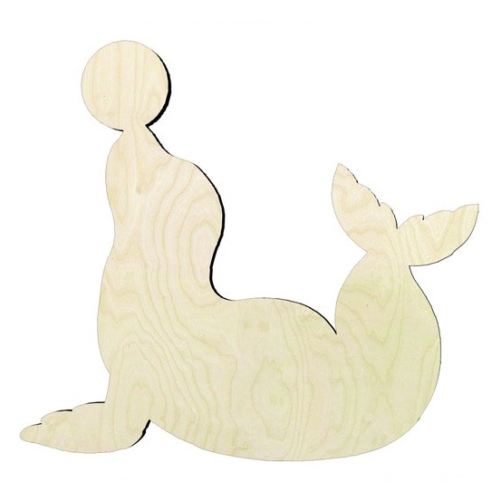 Seal -Multiple Sizes Wood Cutout - wood cutout by Growing Tree Gallery