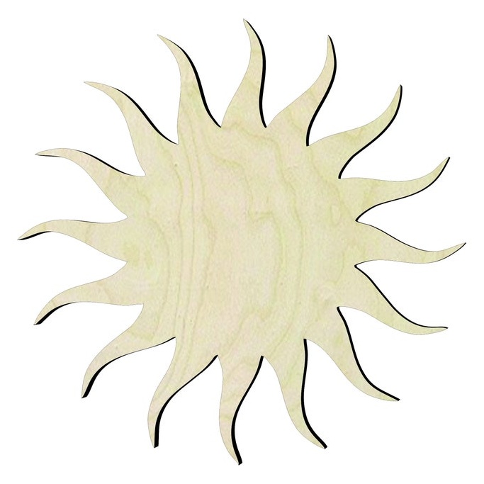 Sun Cut Outs - Multiple Sizes Wood Cutout - wood cutout by Growing Tree Gallery