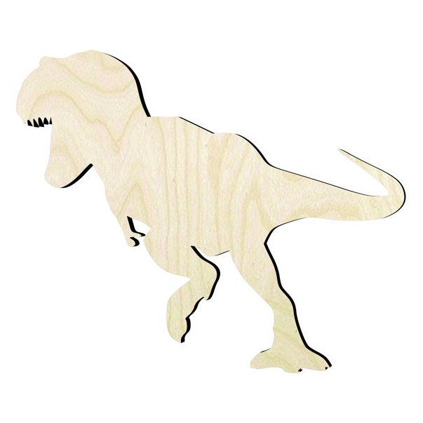 T-rex Dinosaur - Multiple Sizes Wood Cut outs - Craft project- craft supply-Tyrannosaurus - wood cutout by Growing Tree Gallery