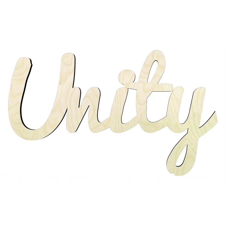 Unity word cutout - Multiple Sizes - wood cutout by Growing Tree Gallery